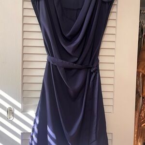 Jessica Simpson Navy Cowl Neck Mini Dress